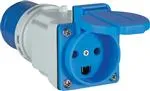 ADAPTER CEE 16A 3P STIKPR./DK-UDTAG 3P