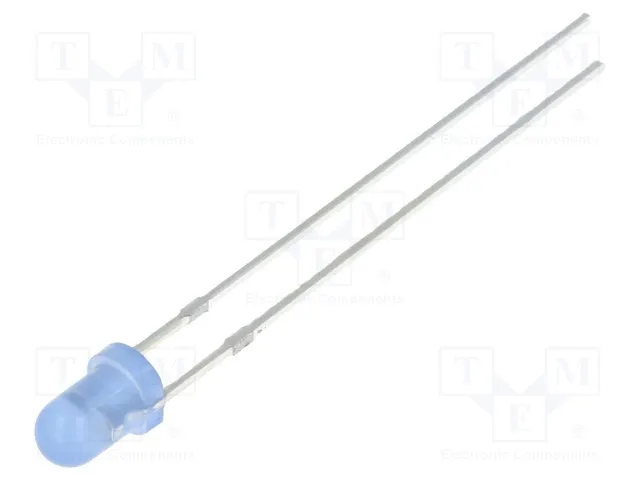 BLINKENDE LED 330-500mcd 1,8Hz. 60° 3mm BLÅ