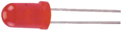 LED with resistor red 5mm (T1¾) 5 V
