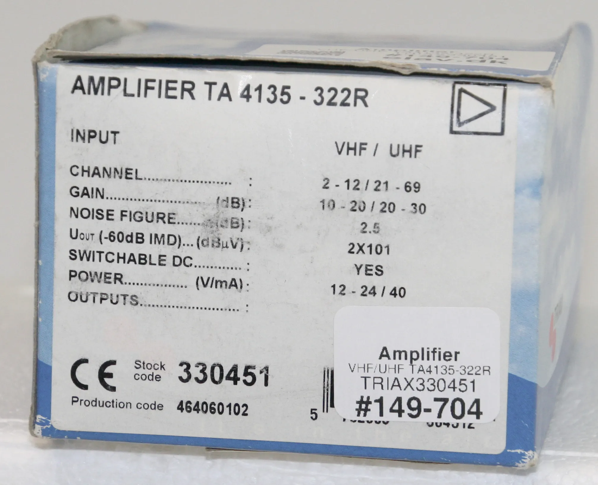 Amplifier VHF/UHF TA4135-322R