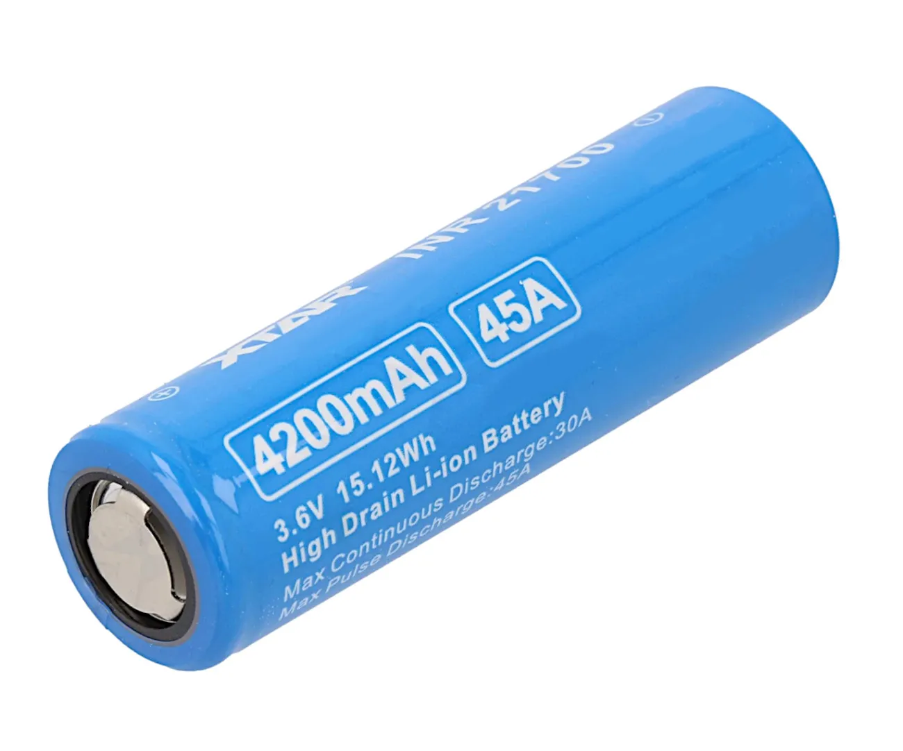 Genopladeligt 21700 Li-Ion, 3.7V, 4200mAh