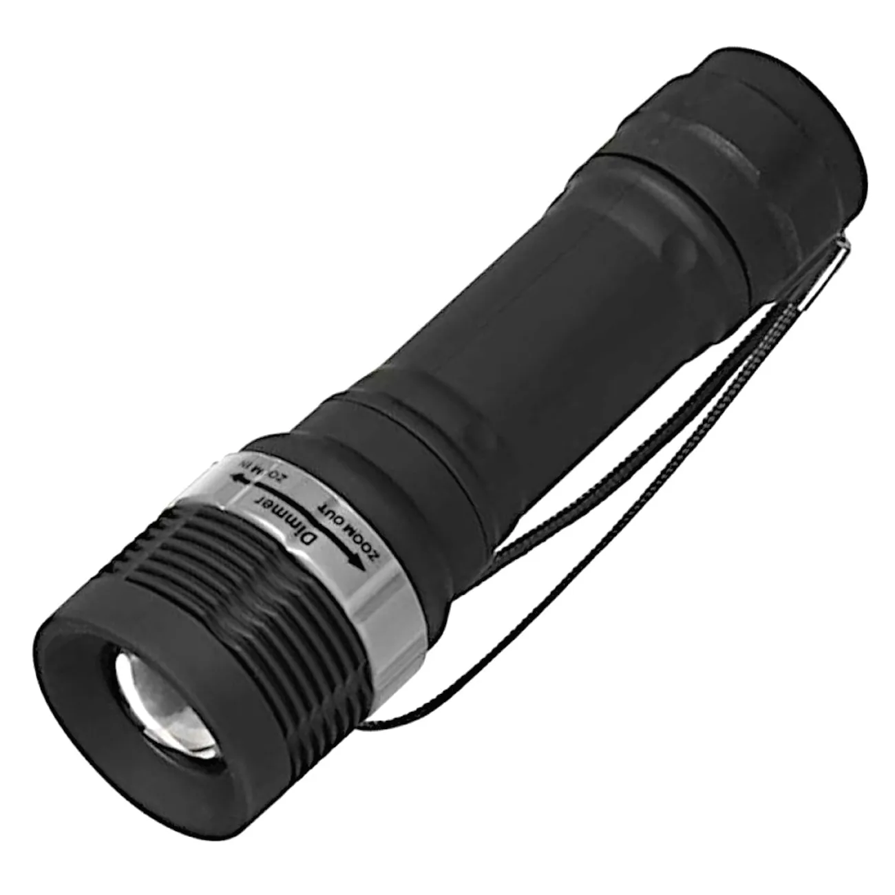 LED-lommelygte med fokus og dæmper