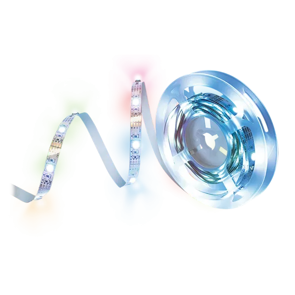 RGB-LED-tape, fjernbetjening, selvklæbende, 3 meter