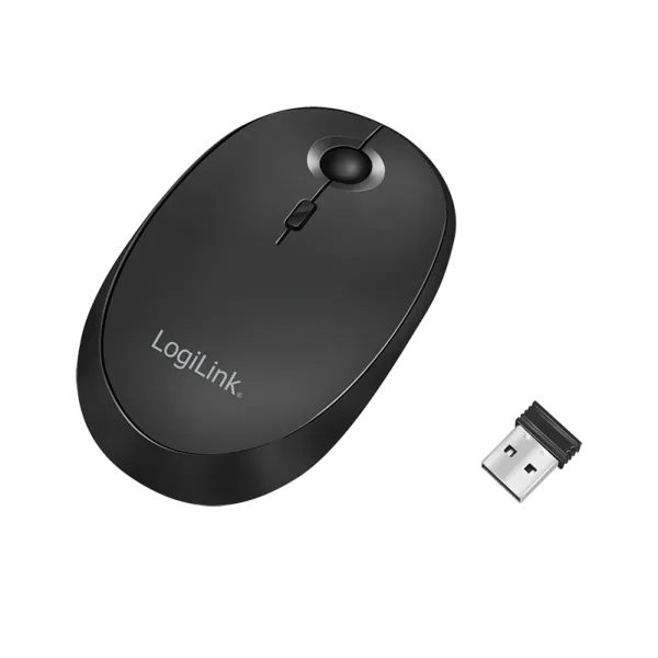 Trådløs + bluetooth dual mus 2.4 GHz 800/1200/1600dpi SORT