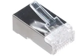 Netværksstik RJ45 Cat5e skærmet, pose med 100 stk.