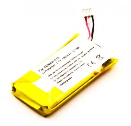 3,7V-180MAH LI-POLYMER BATTERI TIL HØRETELEFONER SENNHEISER