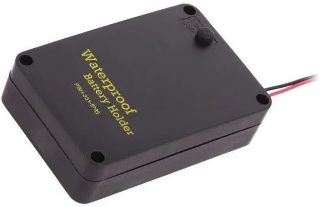 Batteriholder 3 x AA lukket, med afbryder Vandtæt (IP65)