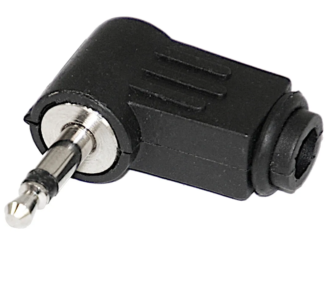 Minijack 3.5mm Mono, vinklet, han