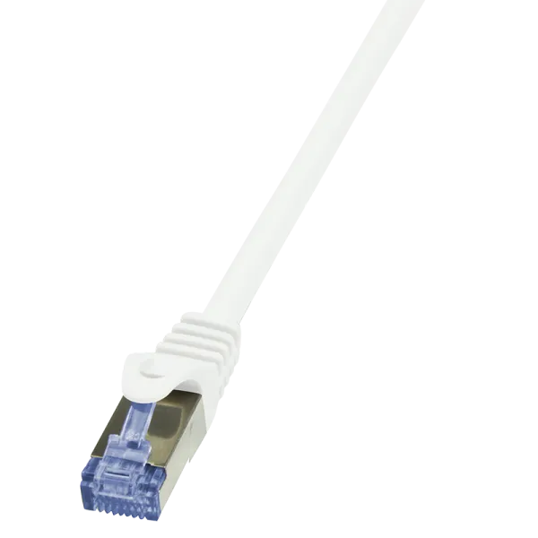 Patch cable PrimeLine, Cat.6A, S/FTP, white, 7.5 m