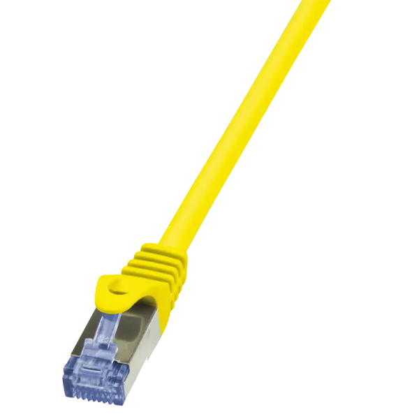 Patch cable PrimeLine, Cat.6A, S/FTP, yellow, 10 m