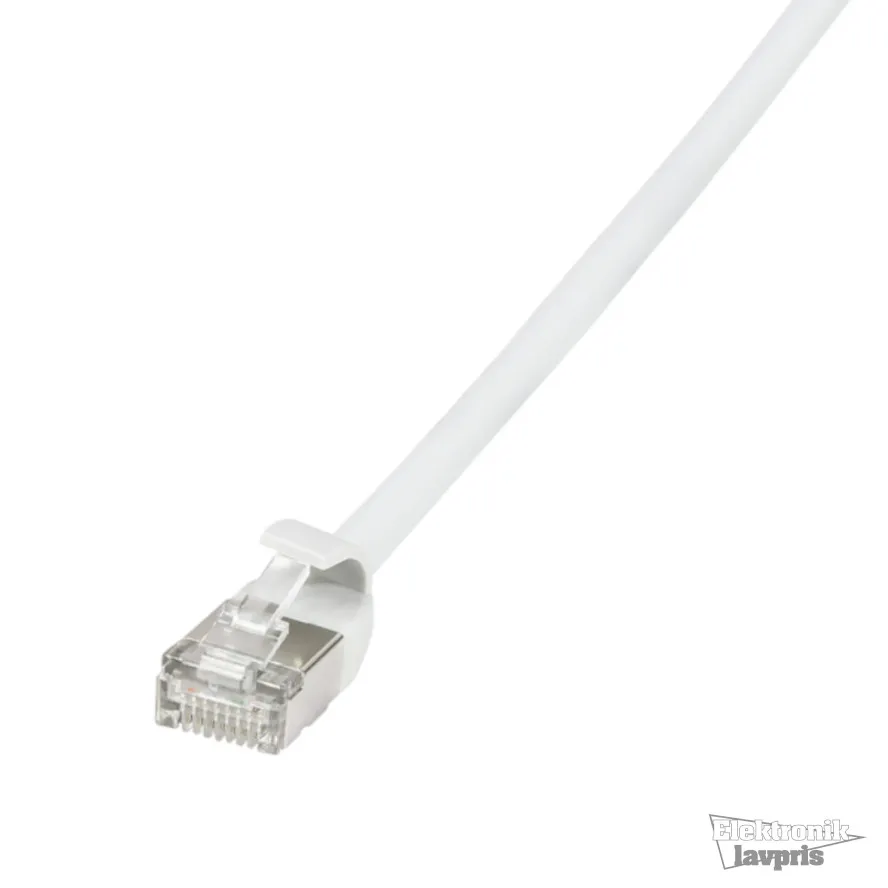 Patch cable SlimLine, Ultraflex, Cat.6A, U/FTP, white, 2 m