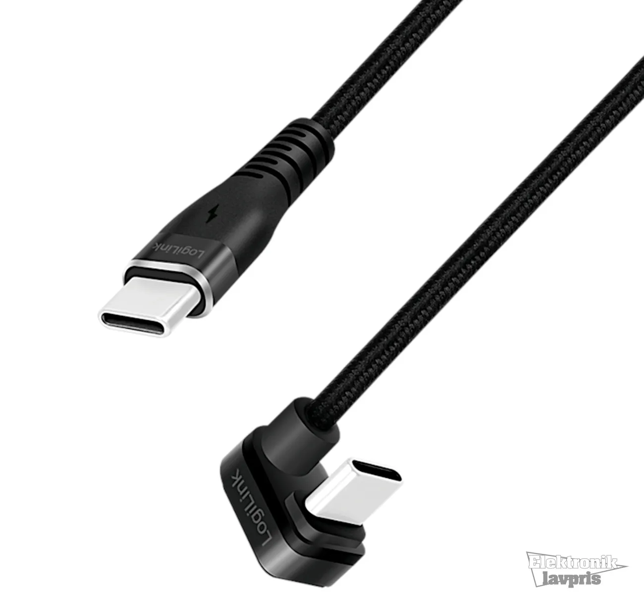 USB-C Kabel, 180°, USB-C han > USB-C han, 1m