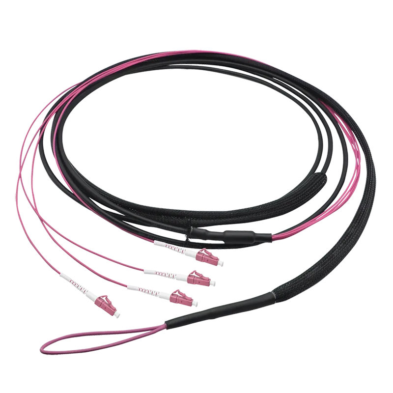 Fiber trunk cable U-DQ(ZN)BH, 4 cores multimode OM4, 50 m, LC/UPC - LC/UPC
