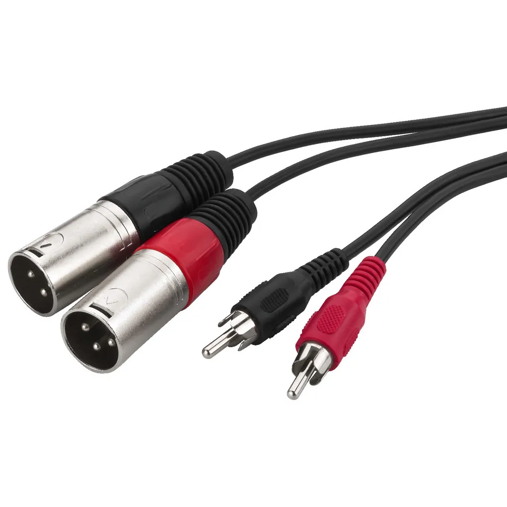 XLR-phono kabel, 1m