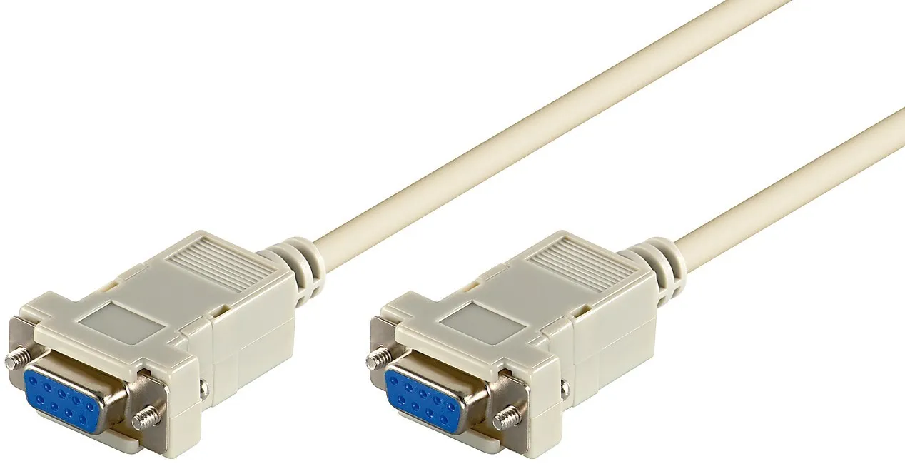 SUB-D Nullmodem-kabel, 1,8m