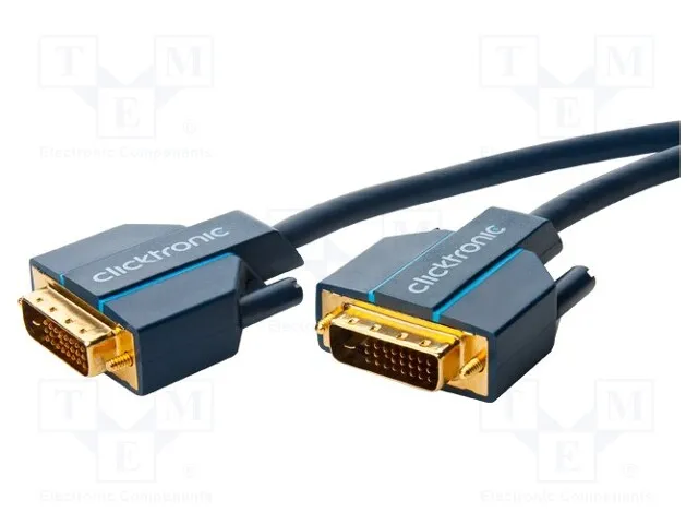 DVI-D dual link kabel, han/han, 7,50 meter