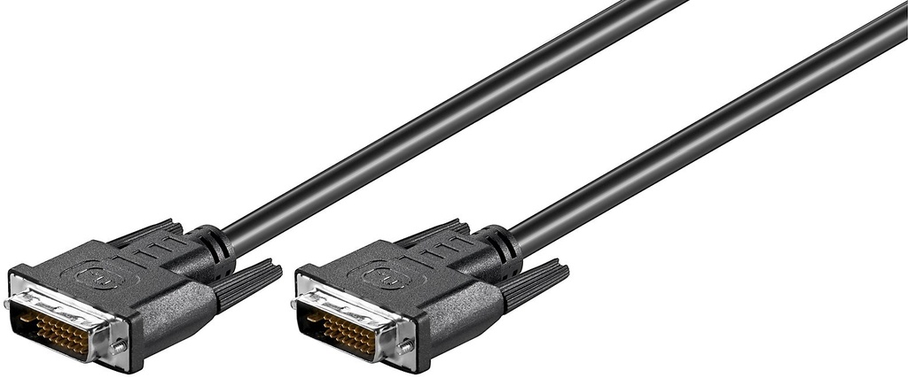 DVI-D dual link kabel, han/han, 0,35 meter
