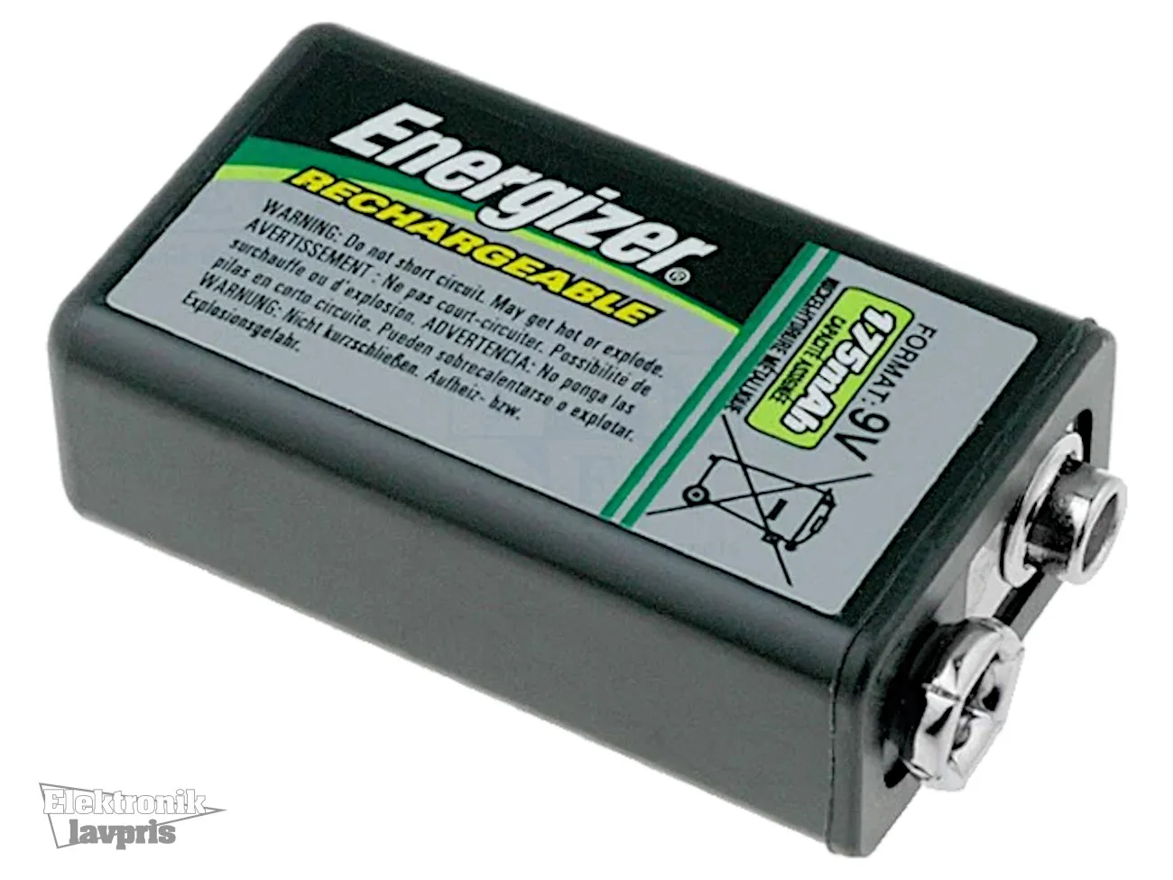 Genopladeligt NiMH batteri, 8,4V, 175mAh