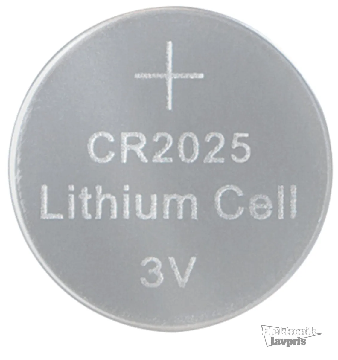 Knapcellebatterier CR2025, HyCell Lithium Batterier, 2 stk.
