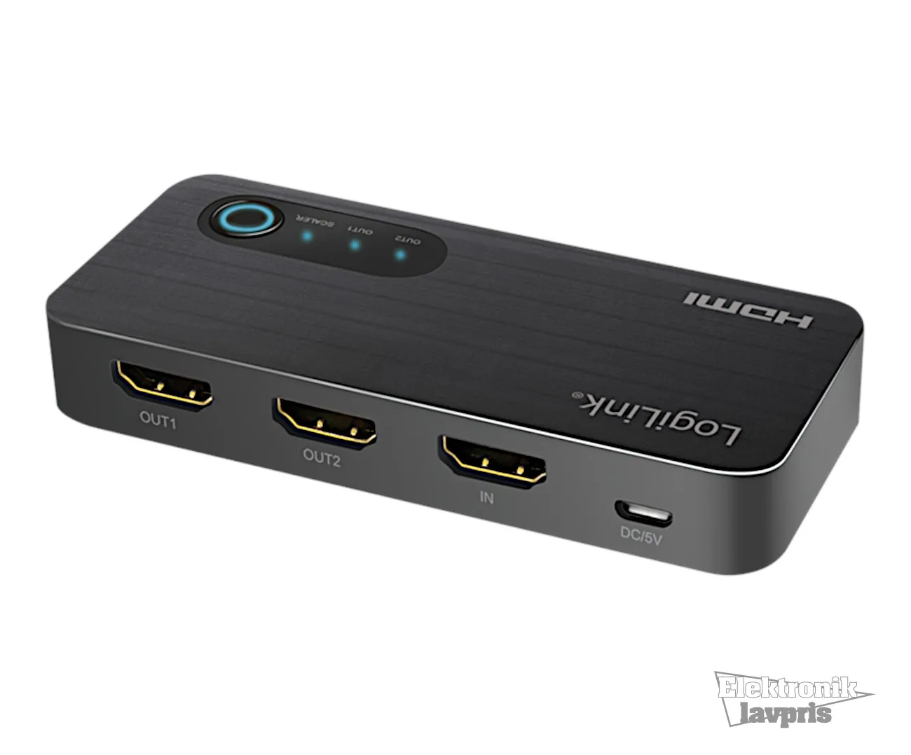 HDMI-Splitter, 1x2-Port, 4K/60 Hz, HDCP, HDR, CEC, Downscaler