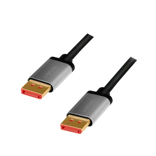 DisplayPort cable, DP/M to DP/M, 8K/60 Hz, alu, black/grey, 3 m