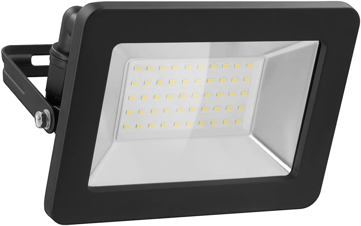 LED udendørs projektør, 4000K 50 W Sort