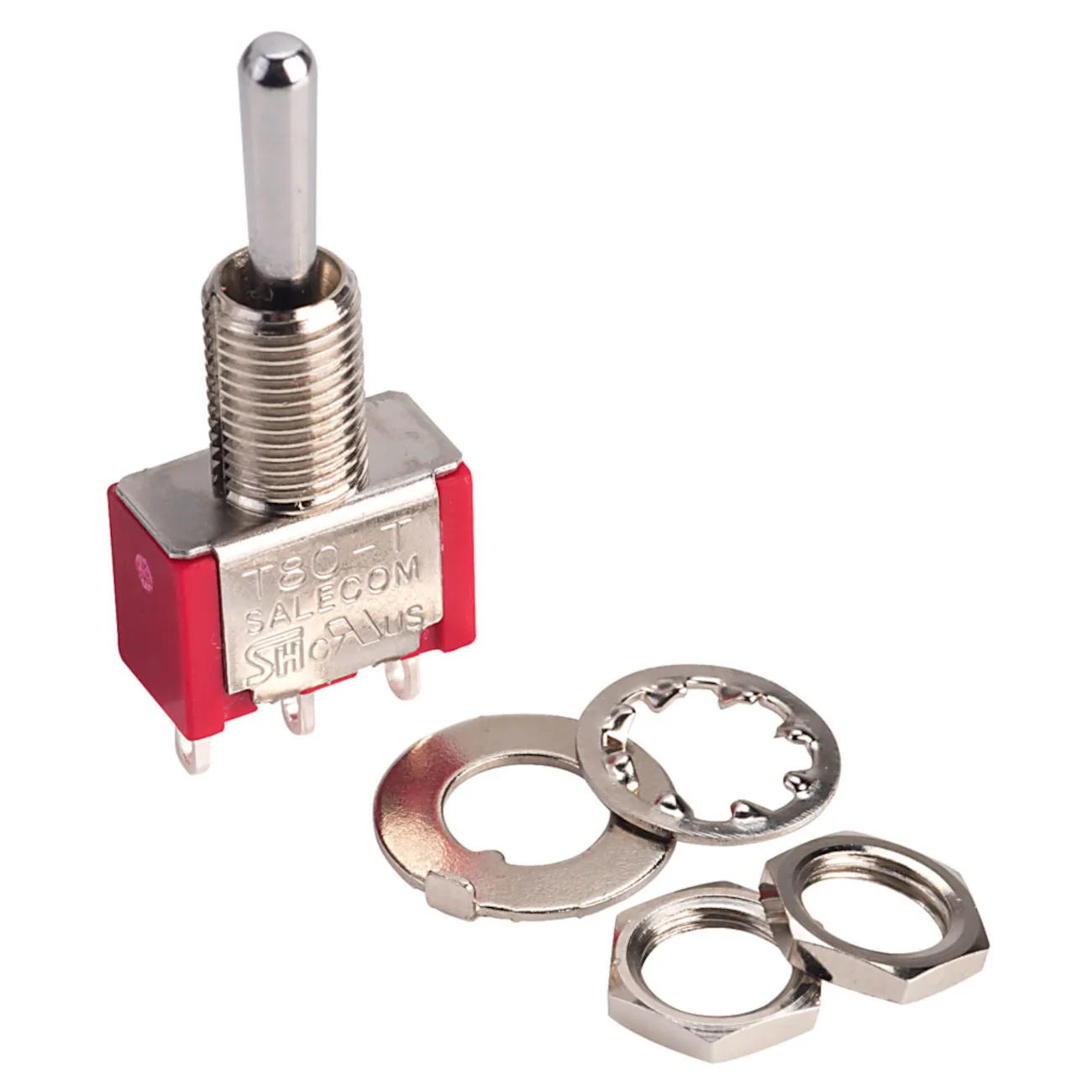 Toggle Switch 1-pol Moment ON/OFF/(ON) print/PCB