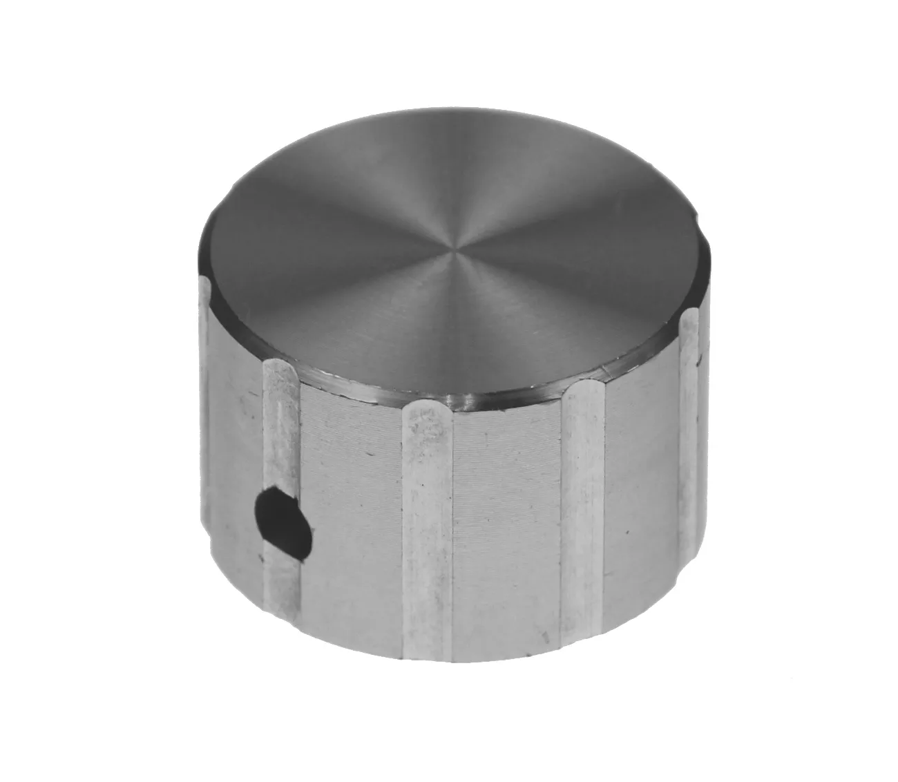 Apparatknap, aluminum, 27,5x18mm
