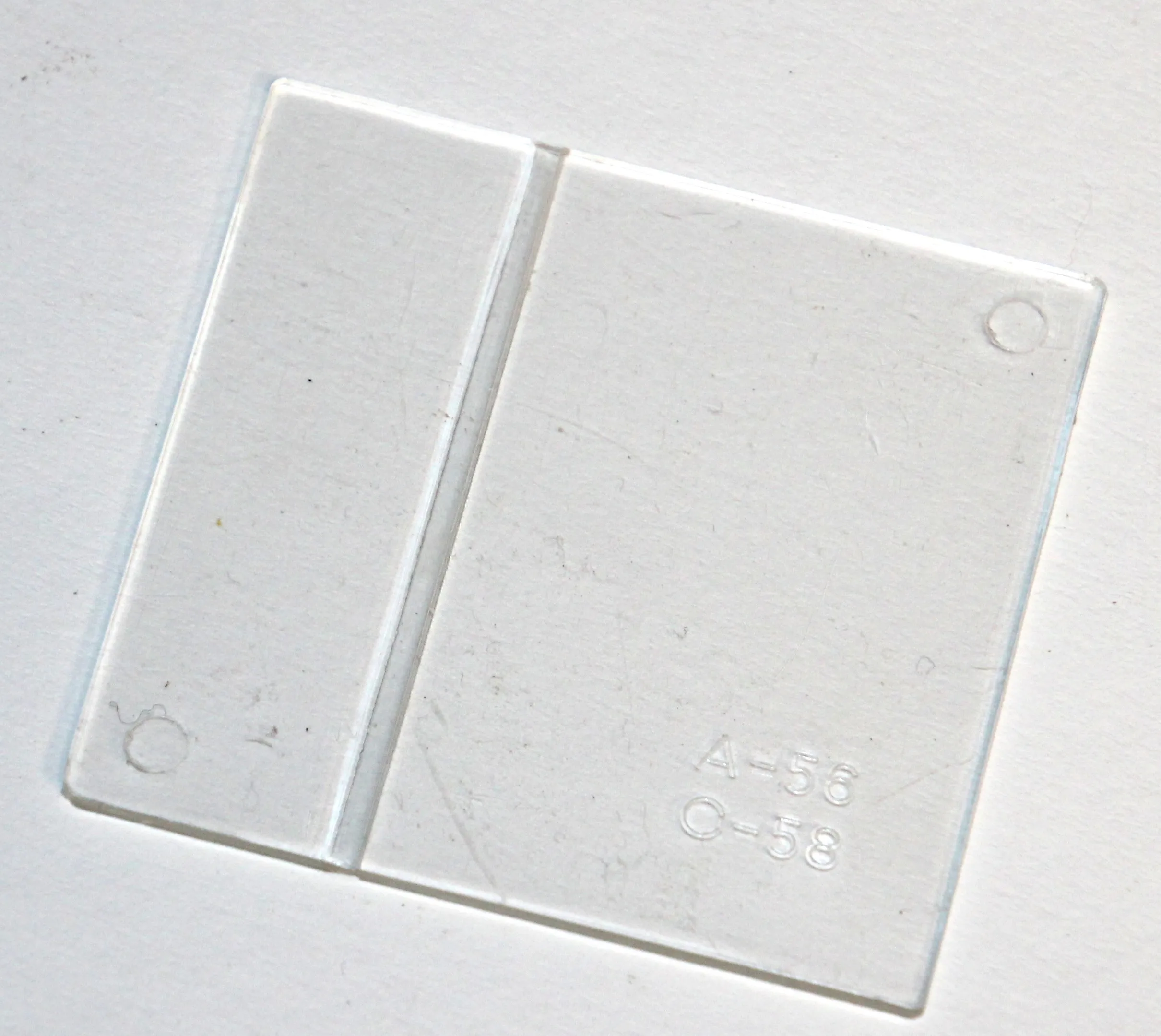 Skillevæg til 153-965 56 x 58 mm.
