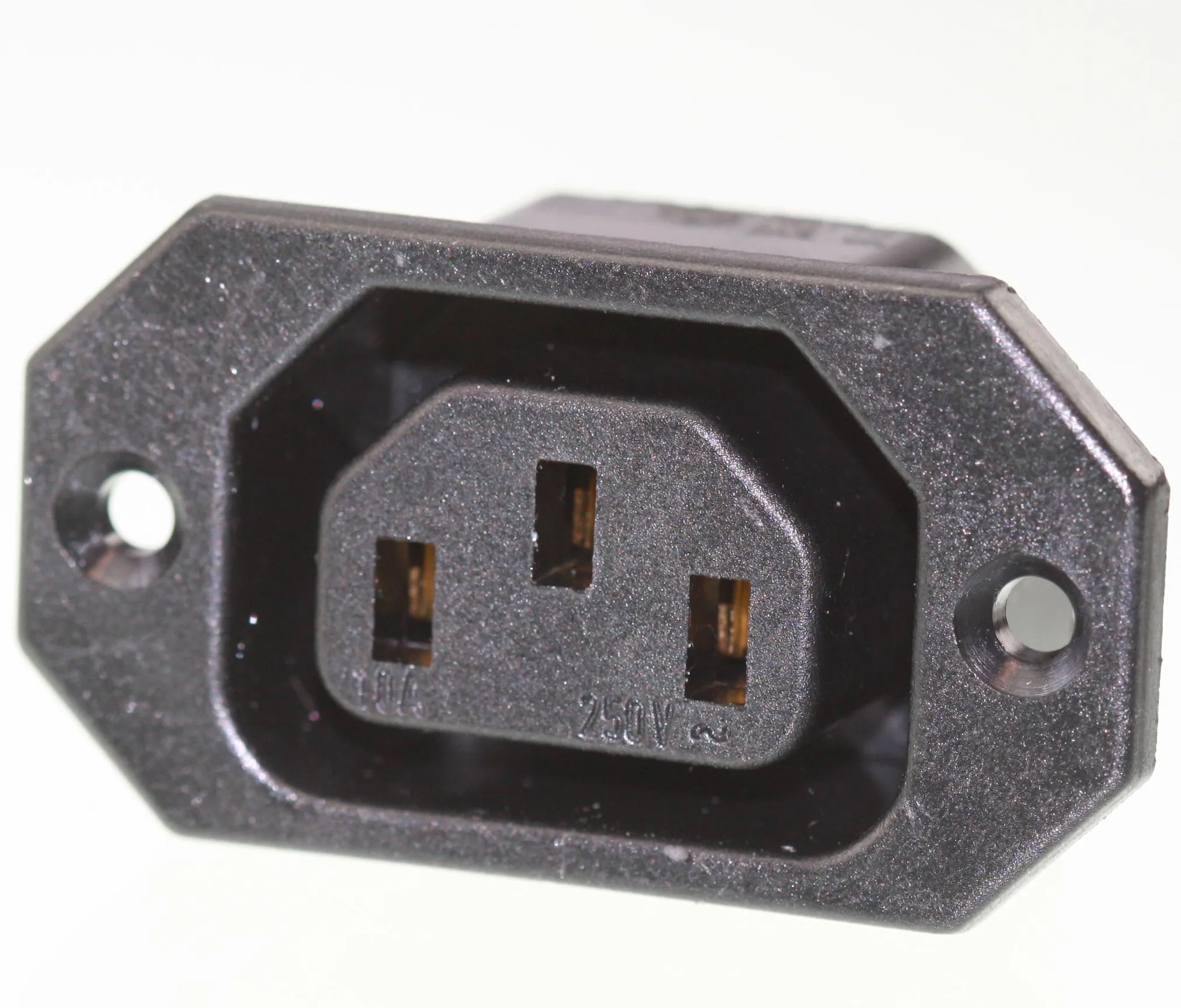 IEC C13 Power Jack, Spacing=40mm 2,8mm