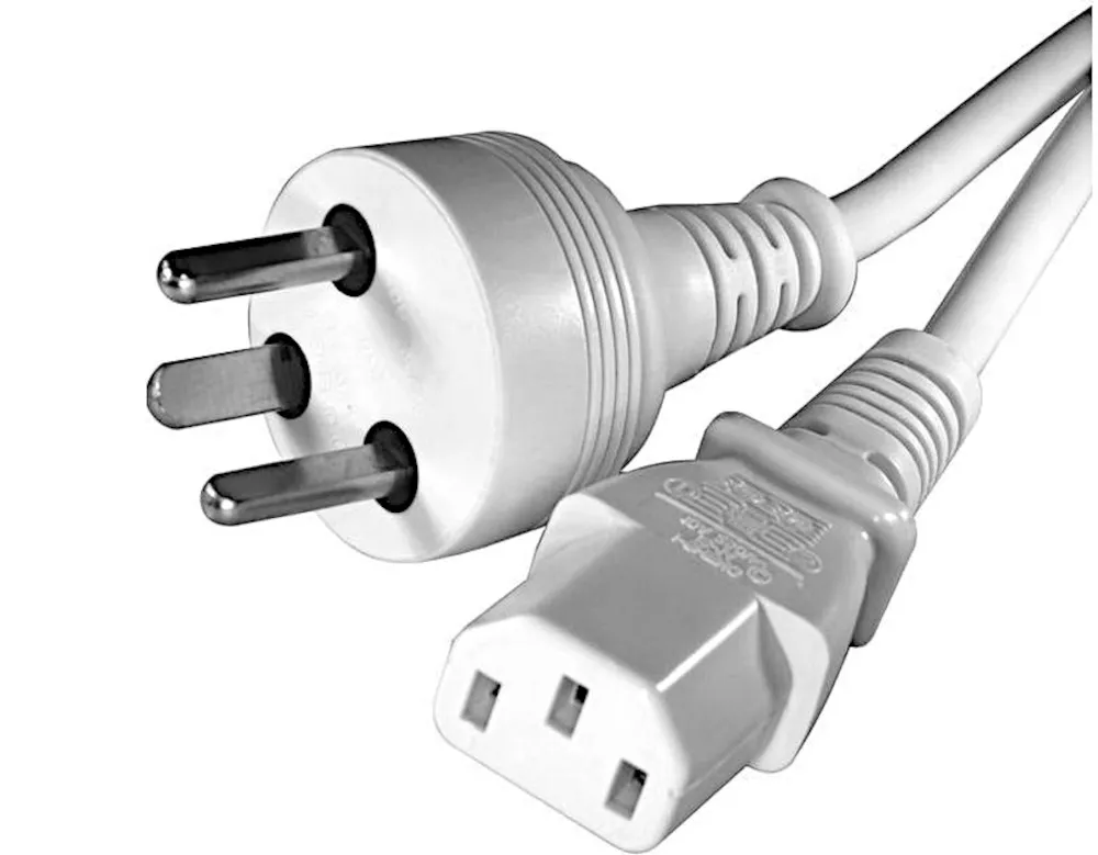 Apparat kabel m. EDB stik, 1,8m, Hvid