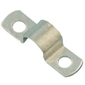 Kabelbøjle 8mm. med 2 lap, pose med 10 stk.