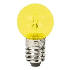 E10-Kuglelampe 2,5V 500mA 1,25W Ø=15x29mm. GUL