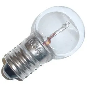 E10-Kuglelampe 2,5V 500mA 1,25W Ø=15x29mm. KLAR