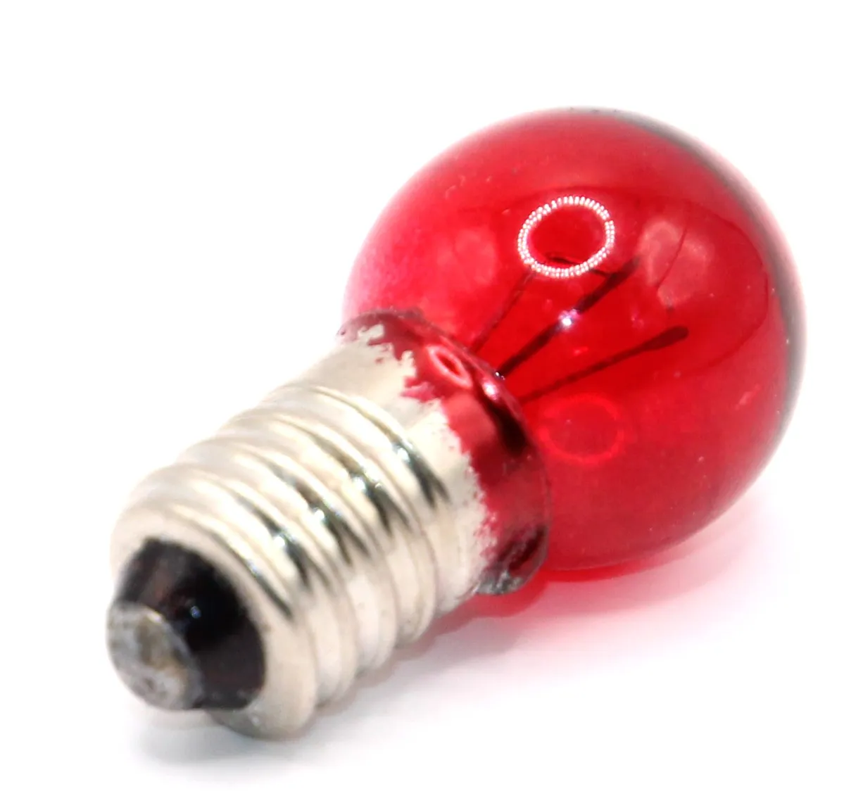E10-Kuglelampe 6V 300mA 1,8W Ø=15x29mm. RØD BLINK