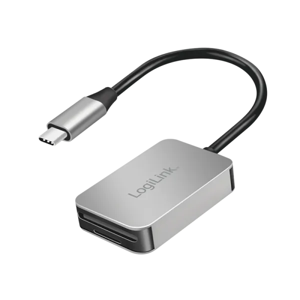 Dual card reader, USB-C 3.2 Gen1, SD & microSD cards, aluminium