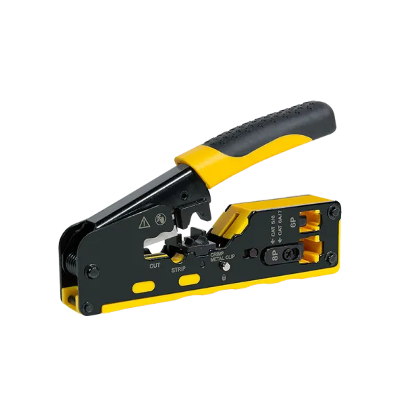 Crimp tool for CAT5/6/6A/7 & PASS THROUGH
