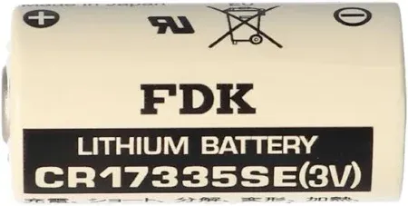 2/3A 17x33,5mm. 3V 1800mAh,