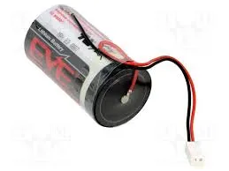 D 3.6V batteri Litium m. Ledning Terminal, 19Ah