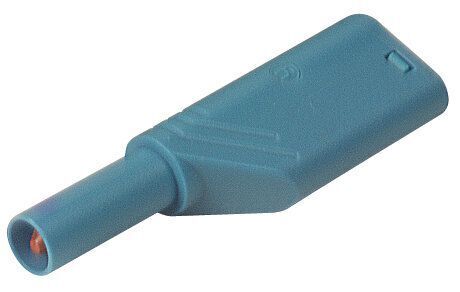 Sikkerhedsbanan stik 4mm Han/Hun BLÅ