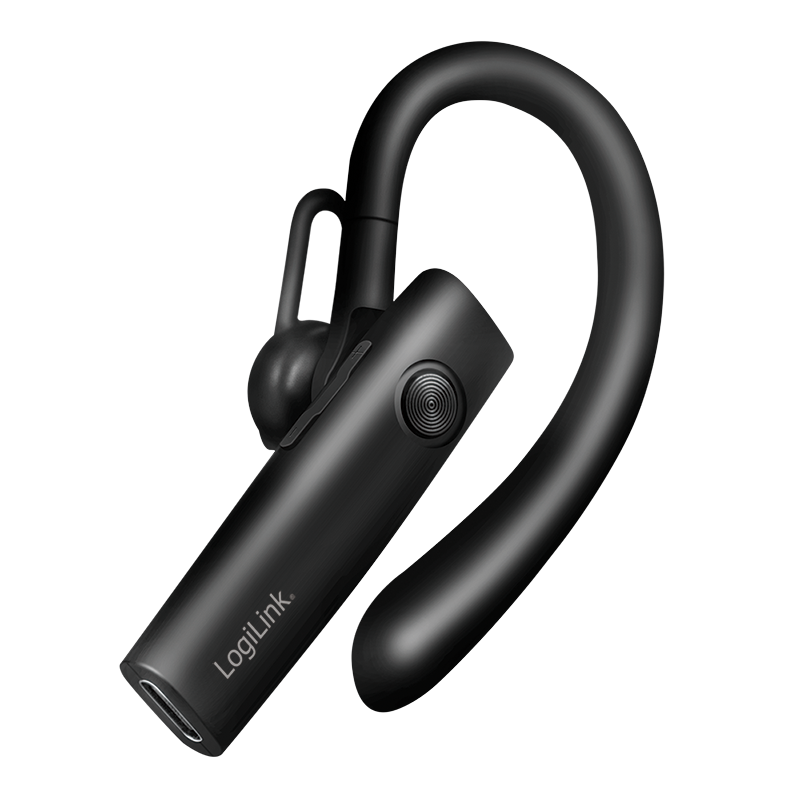 Trådløst monoheadset med øreclips, BT 5.4, USB-C, 100 timer