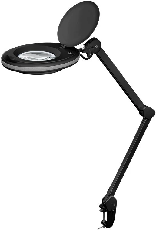 Luplampe LED, 3 Dioptri 8W 230V SORT