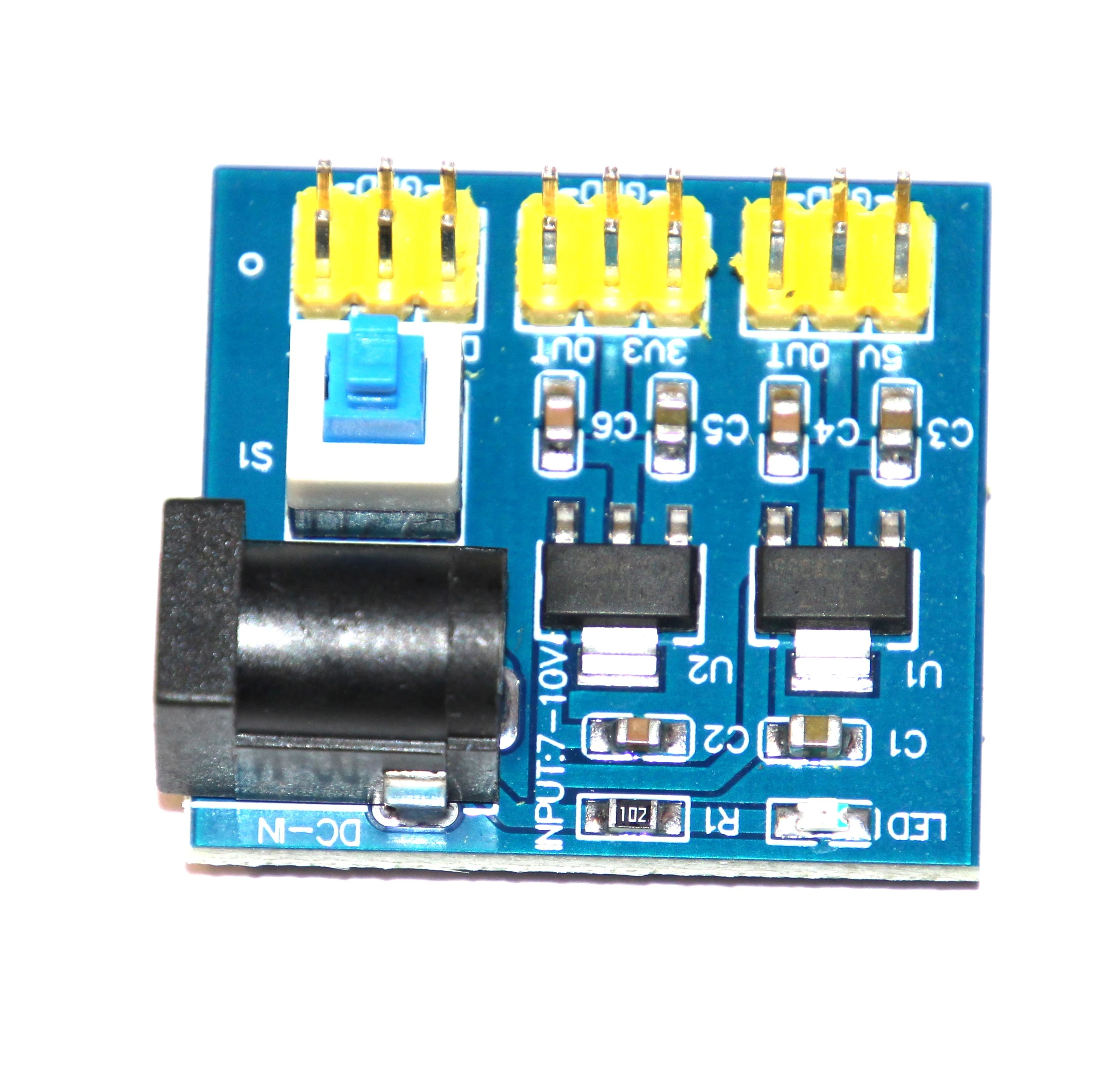 Converter: step down; Uin: 12V; 4.5x4.5mm; 800mA; Uout: 3.3V,5V