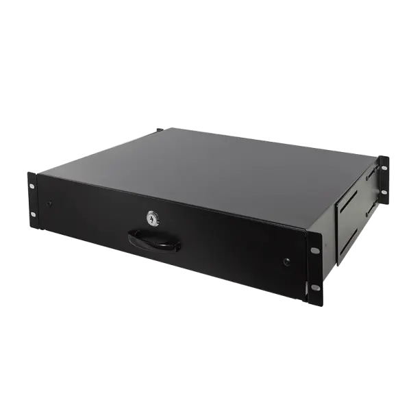 Rackskuffe til installation i 19-tommer server- og netværksskabe