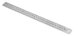 Linealer, stål, sæt med 3 stk. 30 cm