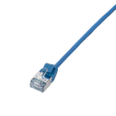 Patch cable SlimLine, Ultraflex, Cat.6A, U/FTP, blue, 0.2 m