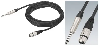 Jack Mono-XLR kabel 10m.