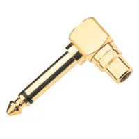 6,3 Mono Plug-Rca Fem.90oGold