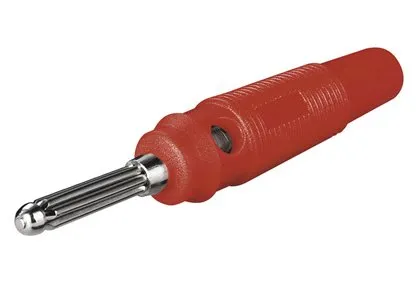 Bananstik Han 4mm Skrue Soft Rød