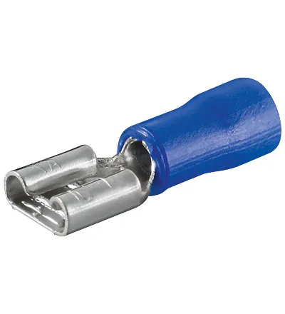 Terminal Flat Hun 6,3mm Blue